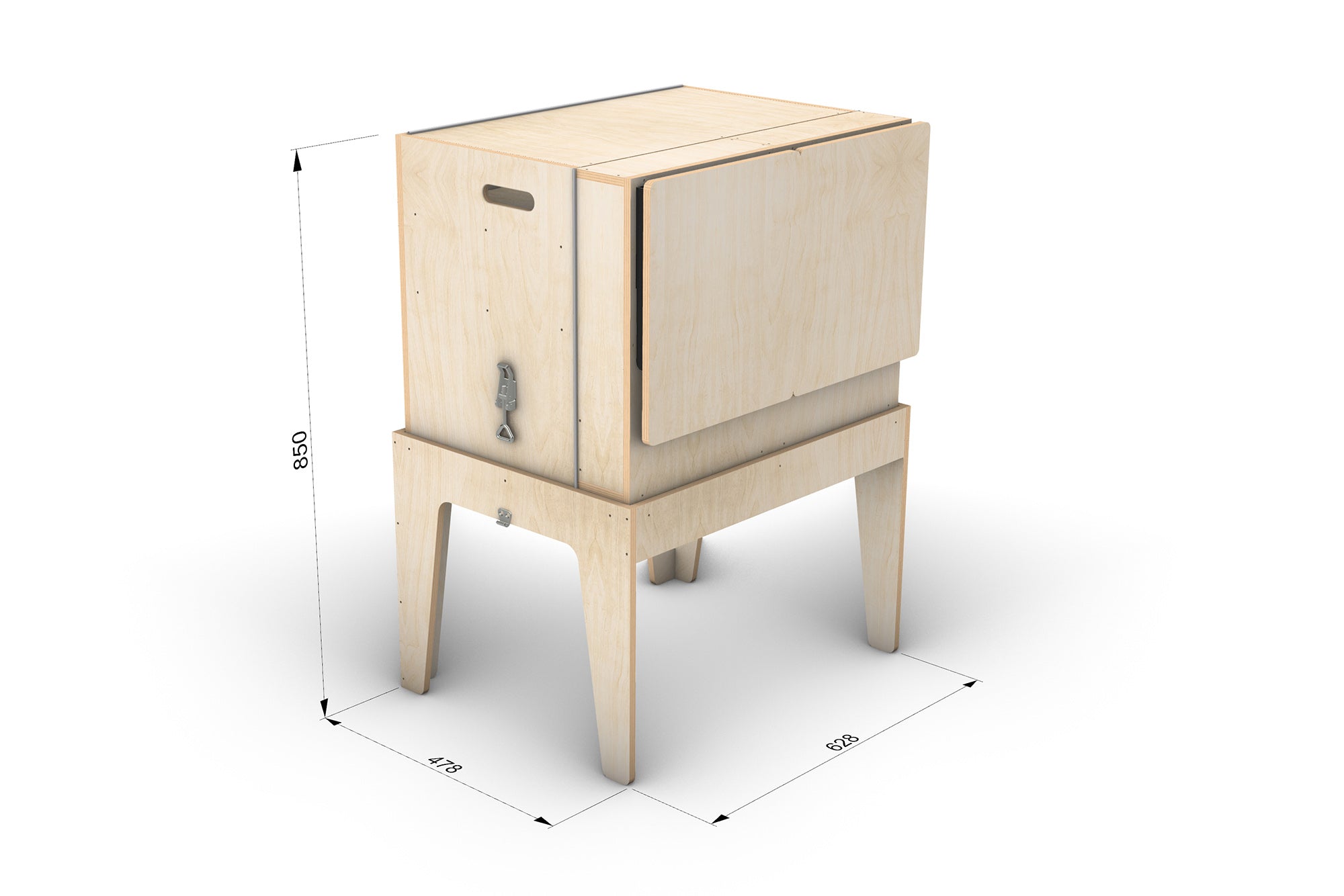 DIY Portable Camp Kitchen Plans (Metric mm)
