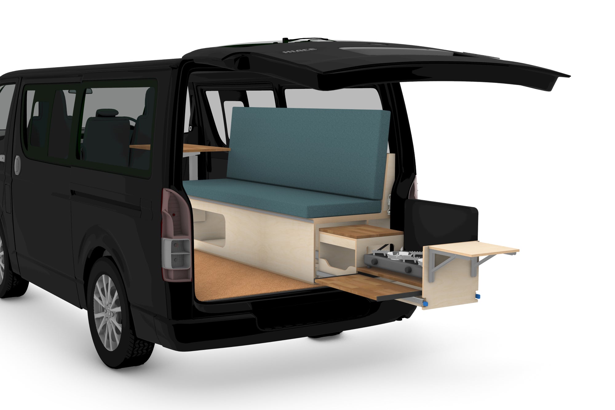DIY Folding Camper Van Couch Module Plans (Right Side)
