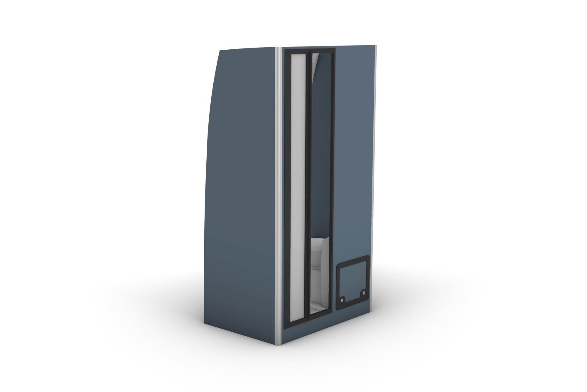 3D CAD model of Mercedes Sprinter LWB camper layout for DIY conversion - bathroom unit