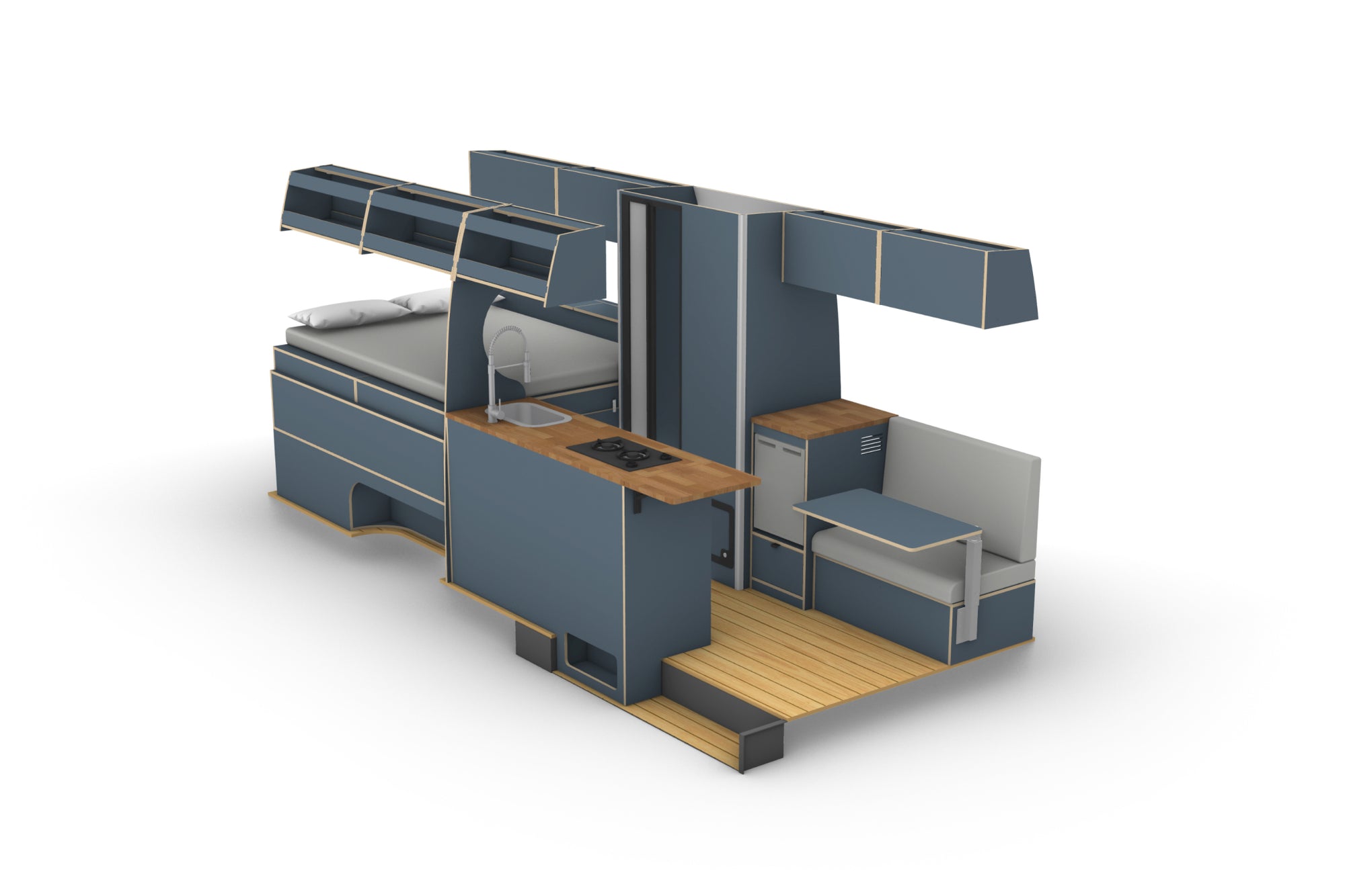 DIY Mercedes Sprinter Long Wheelbase Camper Conversion Plans (Left-Hand Drive)