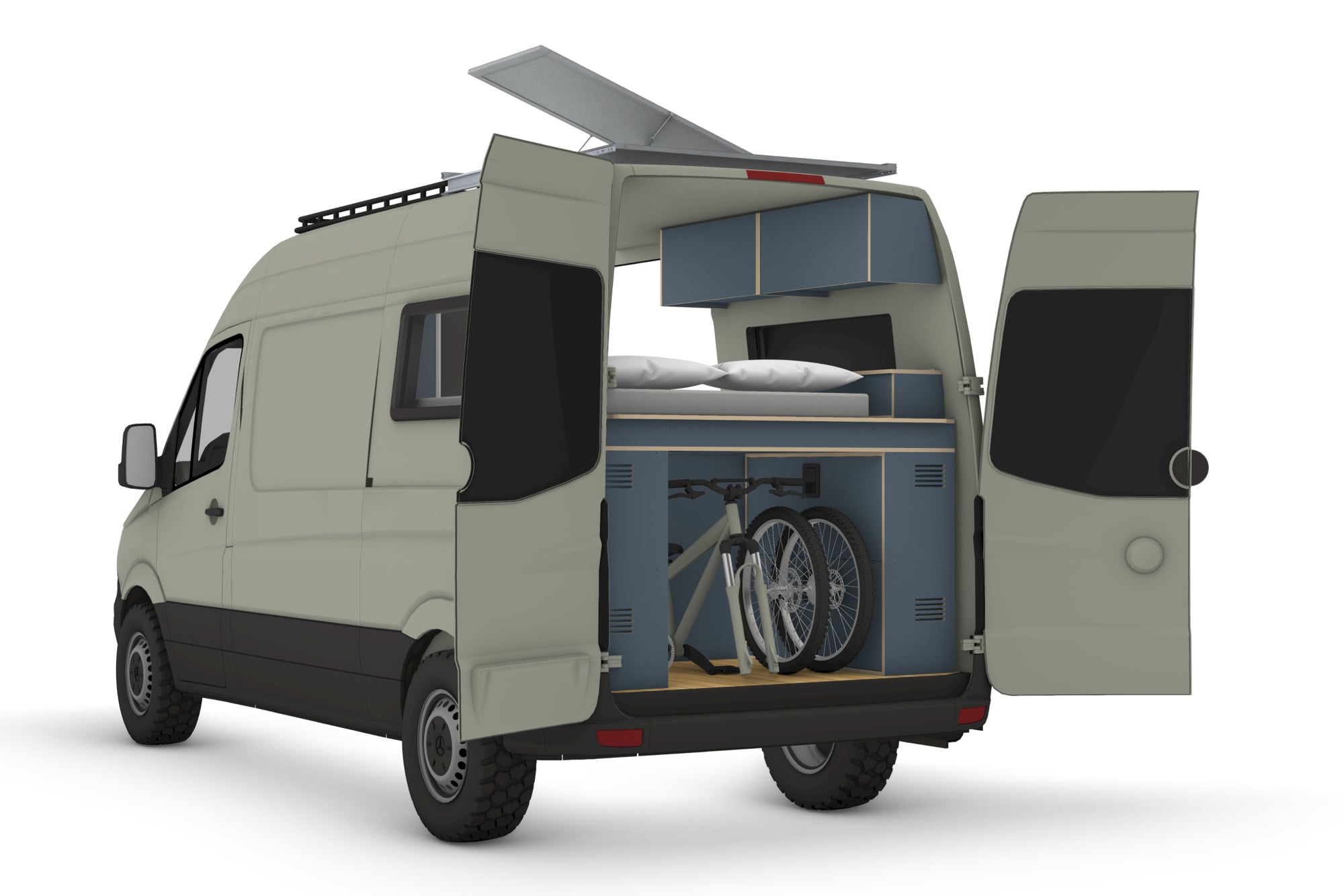 DIY Mercedes Sprinter Medium Wheelbase Camper Conversion Plans (Left-Hand Drive)