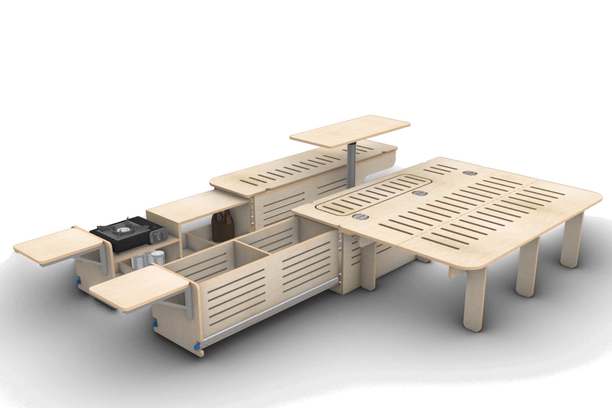 DIY Universal Side-Opening Camper Van Conversion Plans (Left Side Opening)