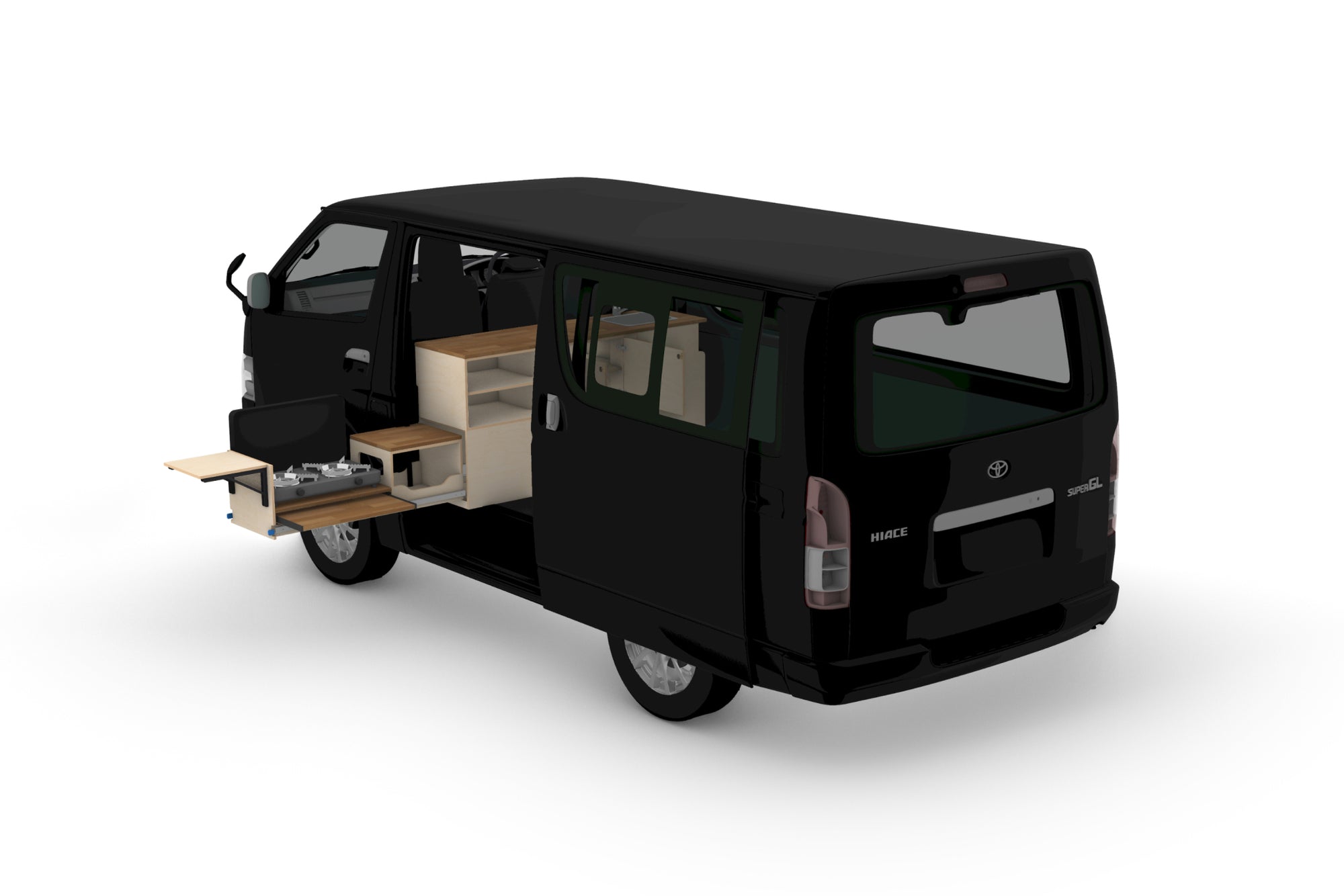 DIY Universal Camper Kitchen Module Plans (Left Side Opening)