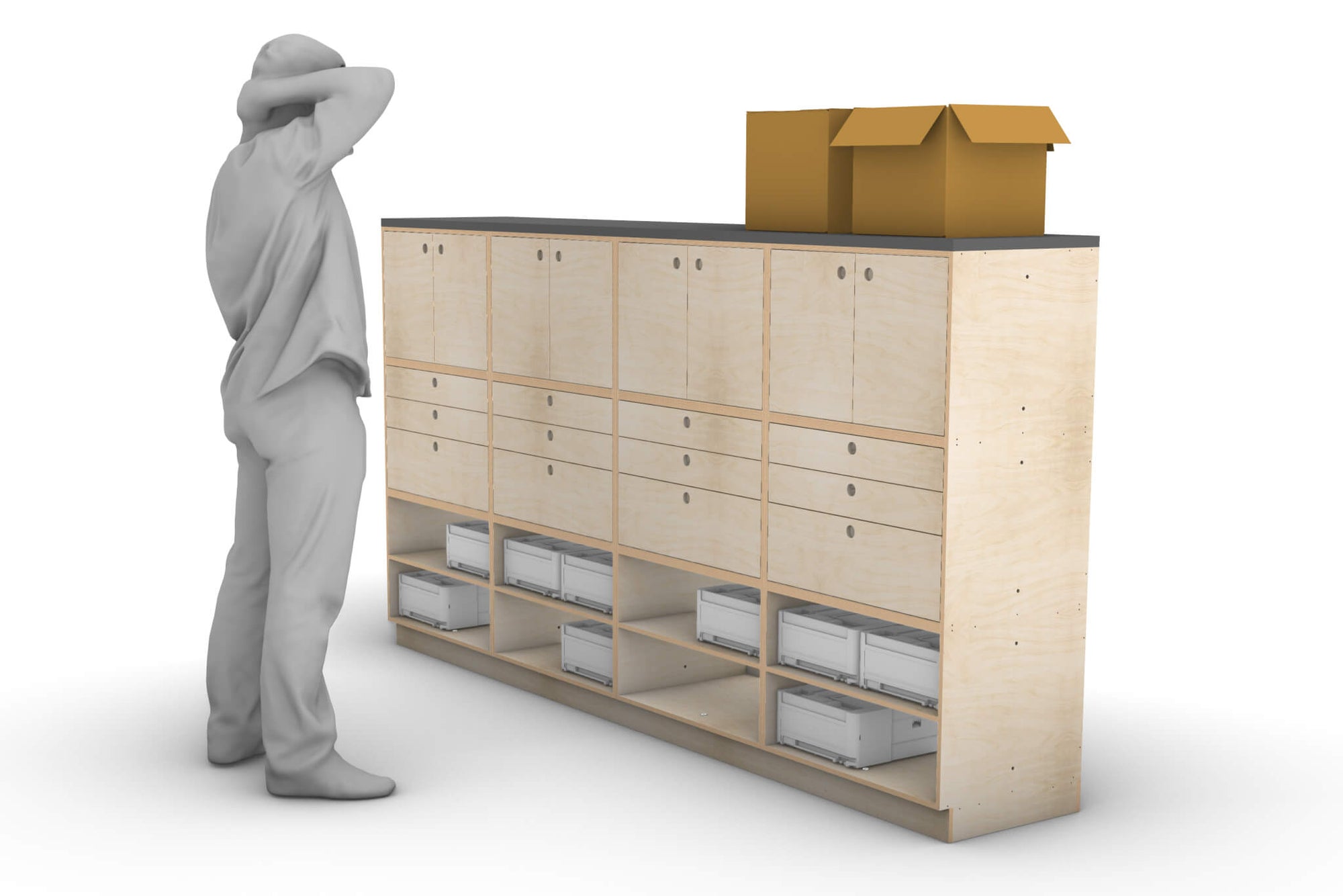 DIY Modular Storage Box System Plans