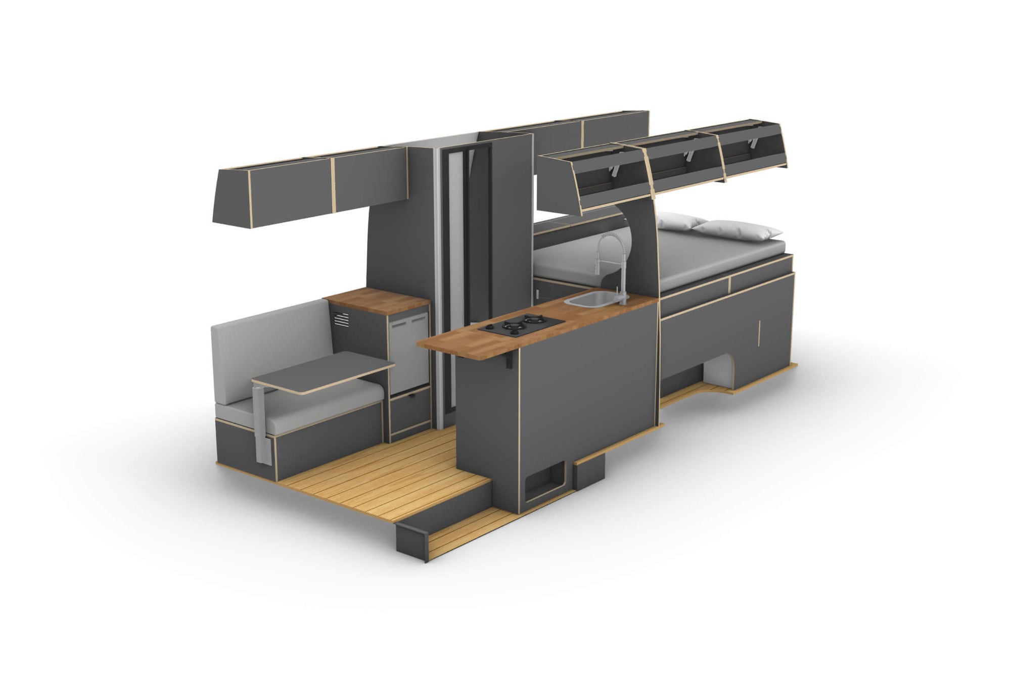 DIY Mercedes Sprinter Long Wheelbase 170 Camper Conversion Plans (Right-Hand Drive)