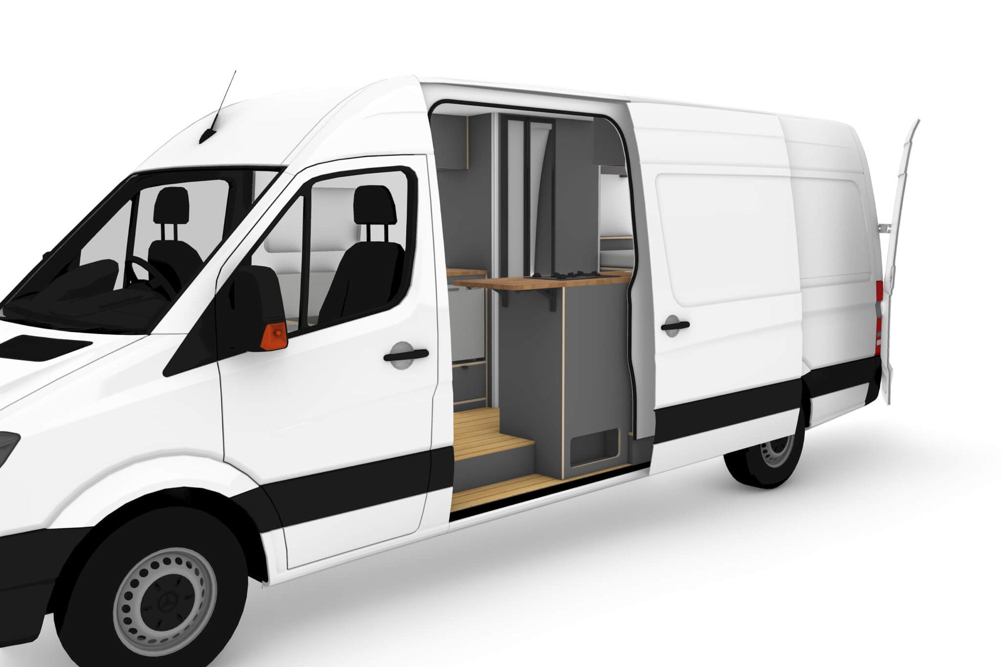 DIY Mercedes Sprinter Long Wheelbase 170 Camper Conversion Plans (Right-Hand Drive)