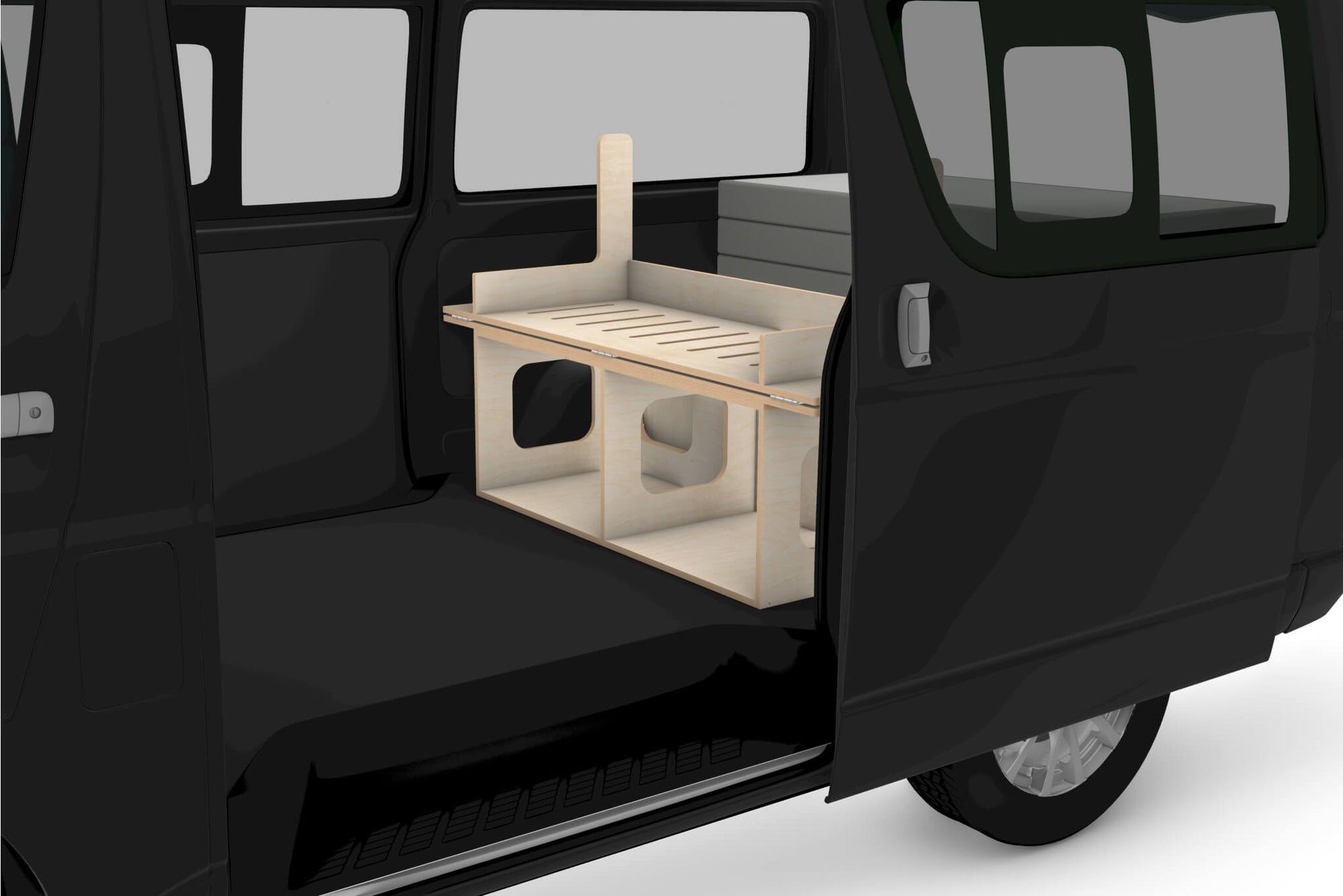 DIY Universal Rear-Opening Camper Van Conversion Plans V1
