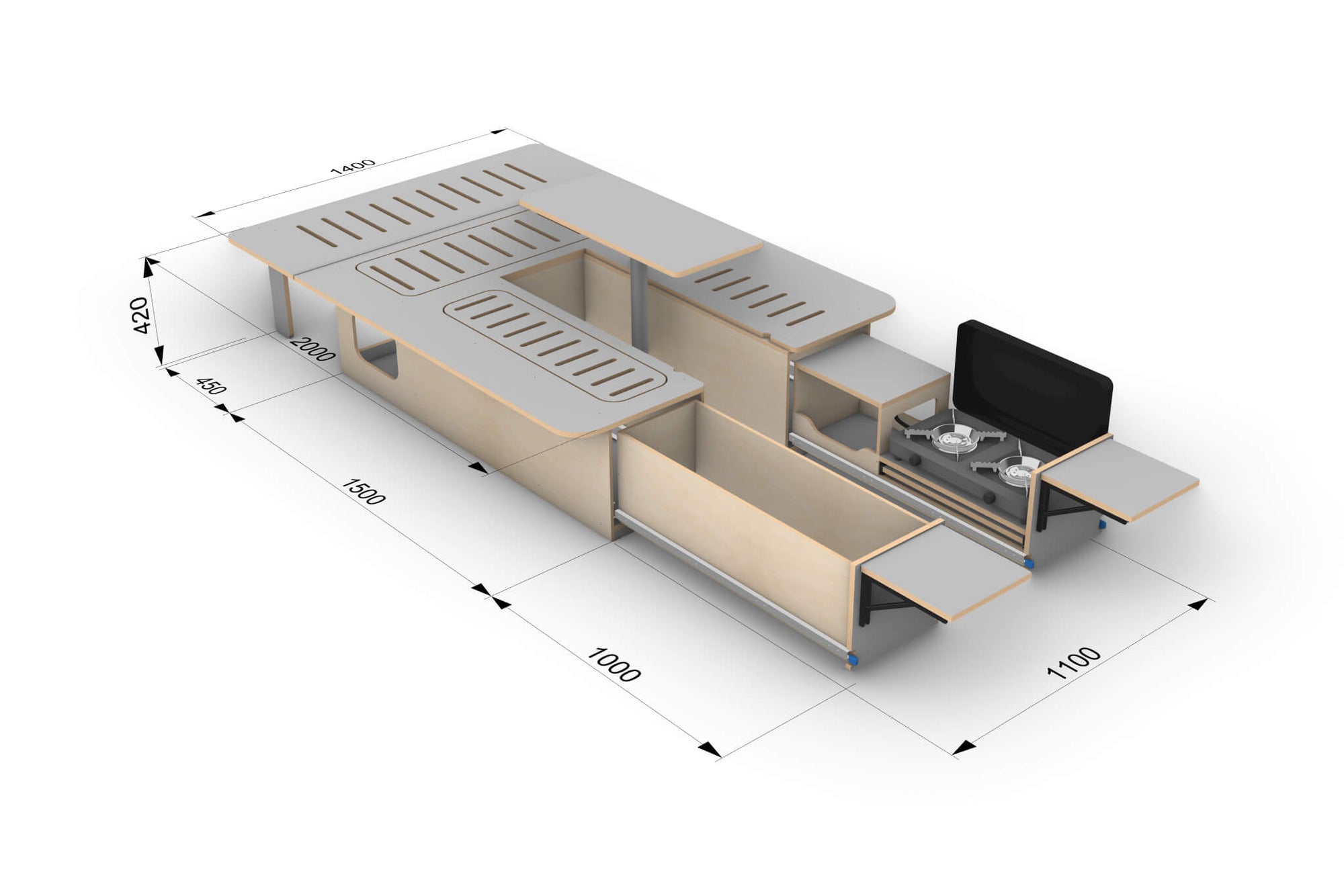 DIY Universal Rear-Opening Camper Van Conversion Plans V2