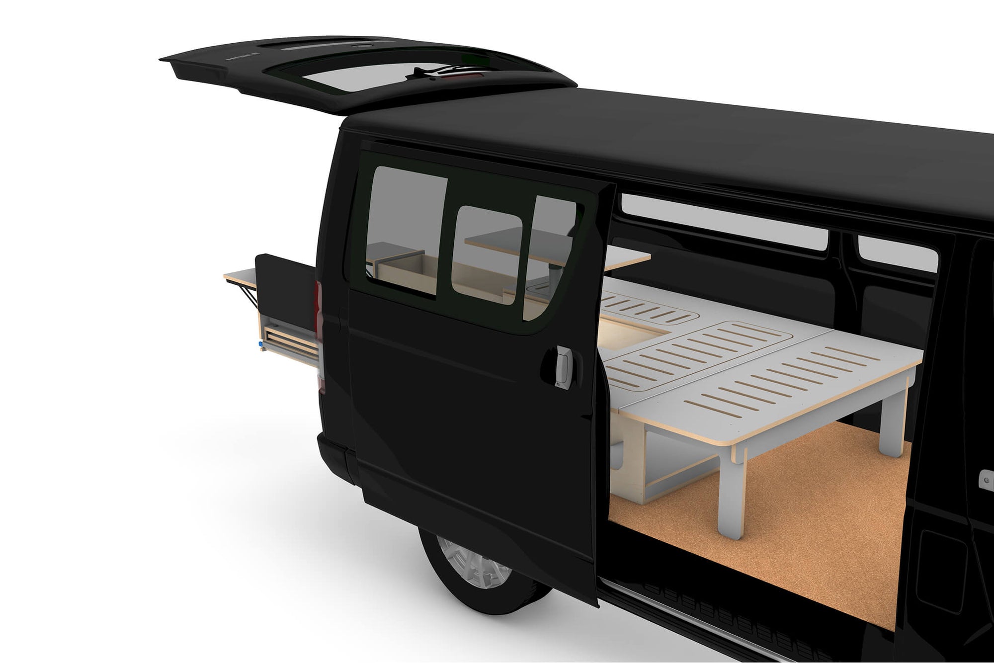 DIY Universal Rear-Opening Camper Van Conversion Plans V2