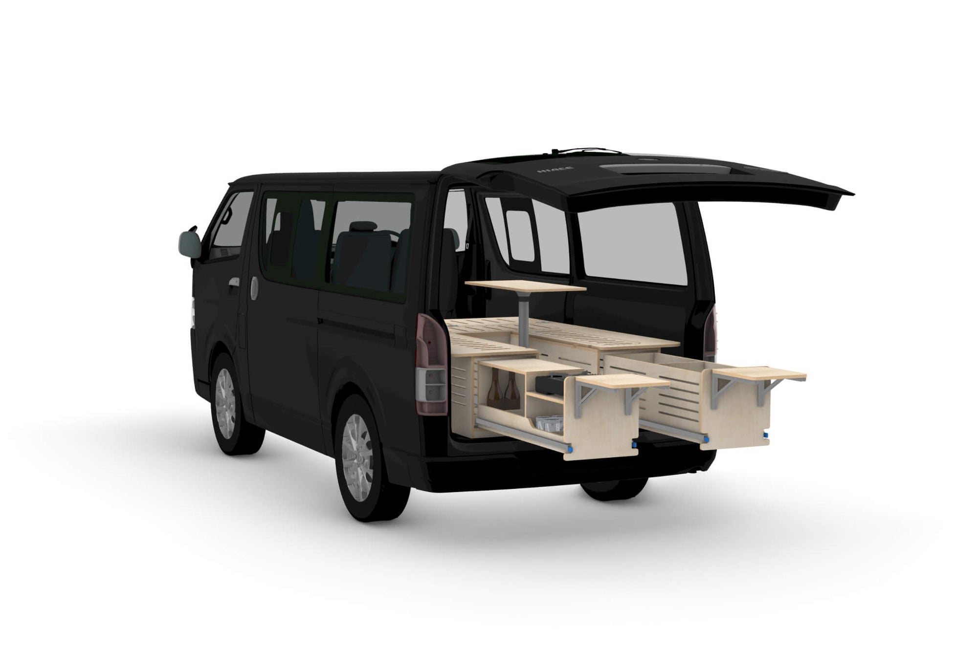 DIY Universal Rear-Opening Camper Van Conversion Plans V1
