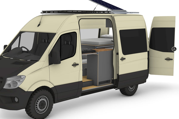 Mercedes Sprinter MWB 144 Camper Plans (Right-Hand Drive)
