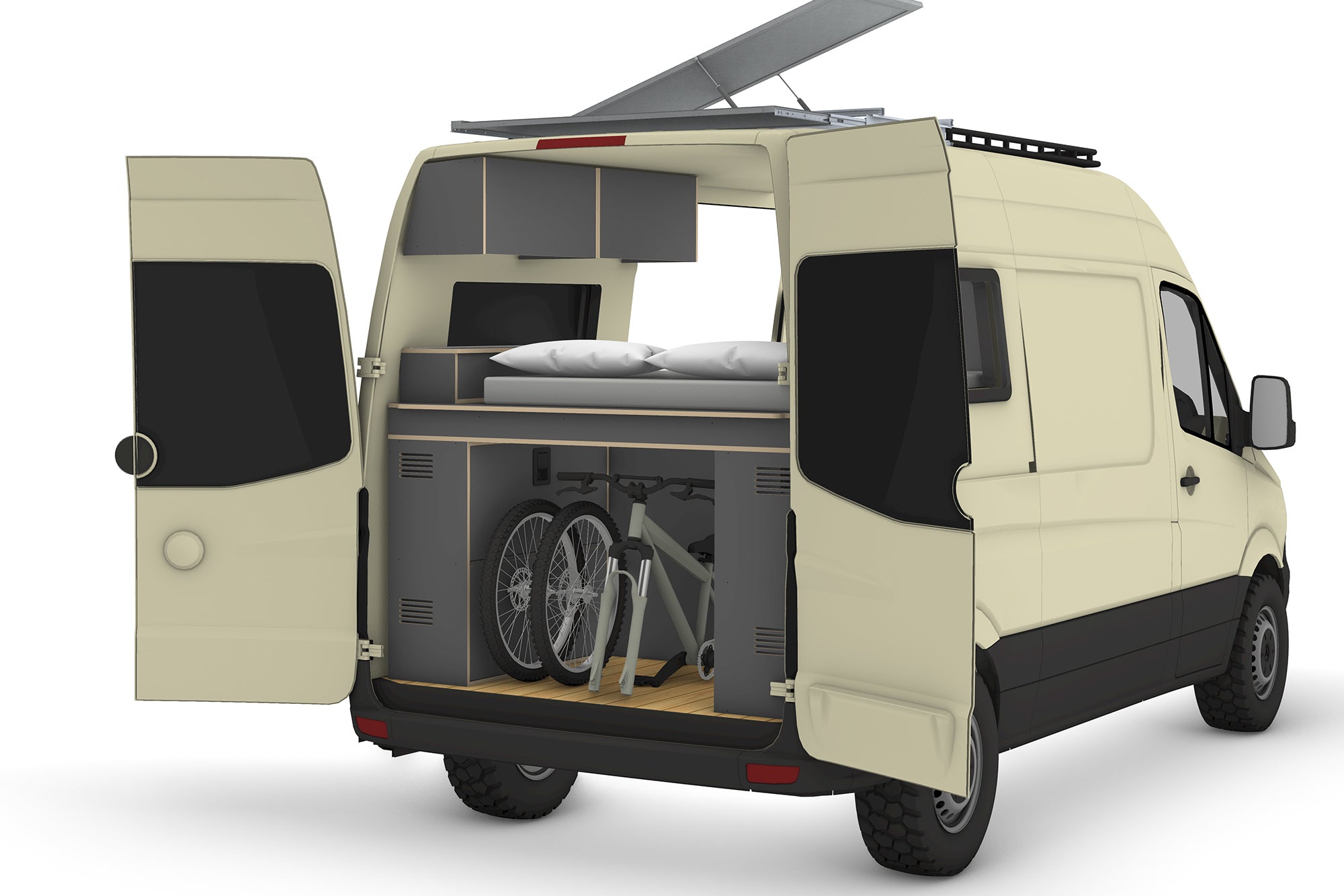 Mercedes Sprinter MWB 144 Camper Plans (Right-Hand Drive)
