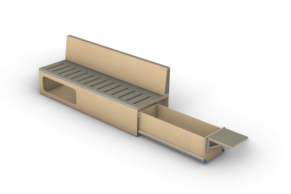 Van Conversion Bundle - Kitchen, Wardrobe, Couch / Bed render.