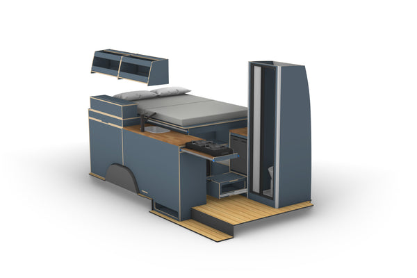 Mercedes Sprinter MWB 144 Camper Plans (Left-Hand Drive)
