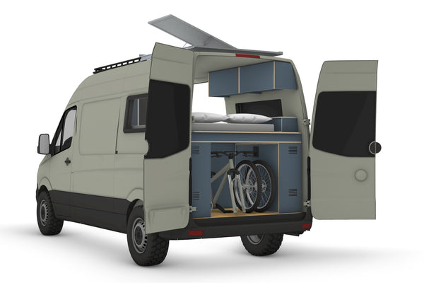 Mercedes Sprinter MWB 144 Camper Plans (Left-Hand Drive)