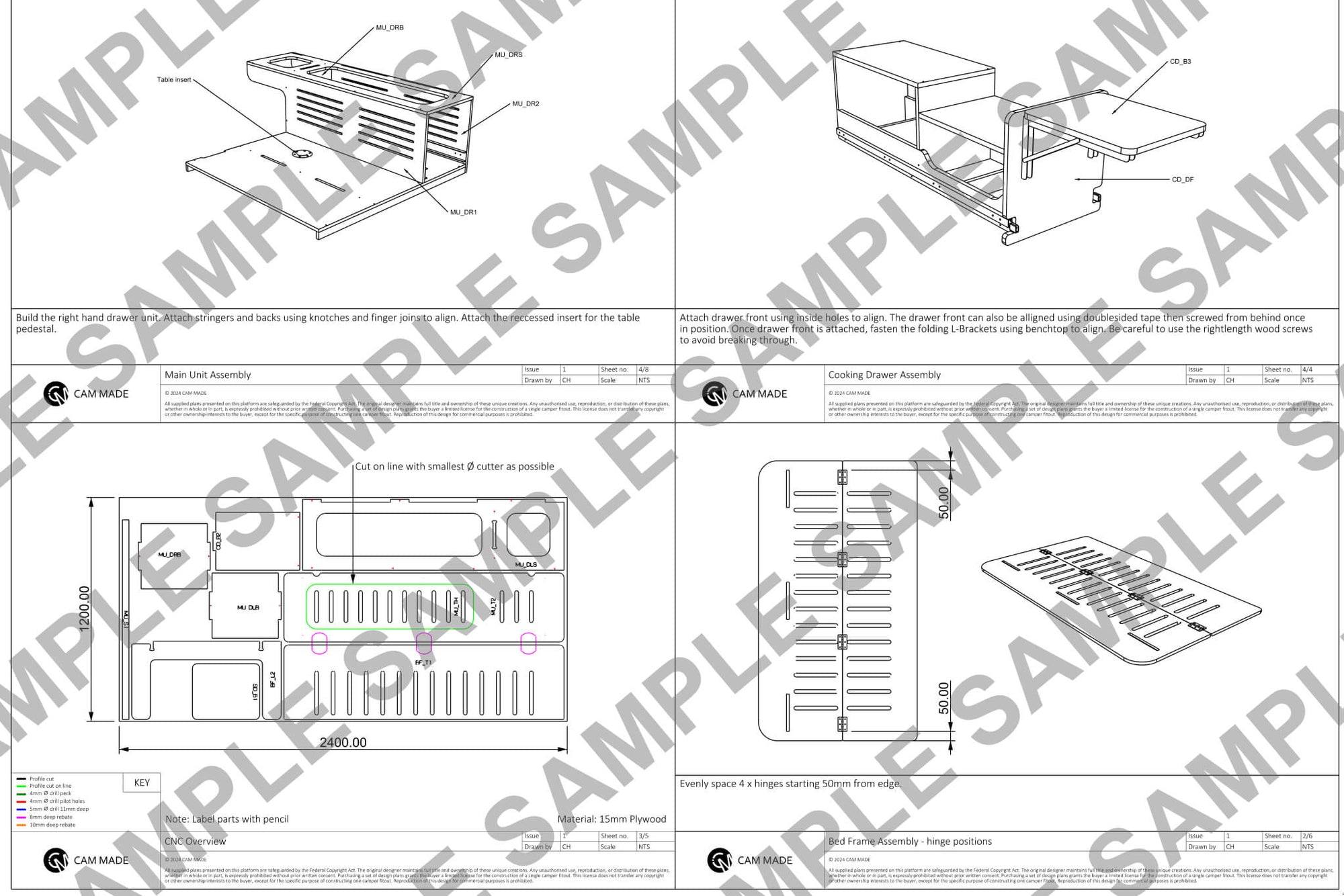 Universal Side-Opening Camper Plans (Left Side Opening)