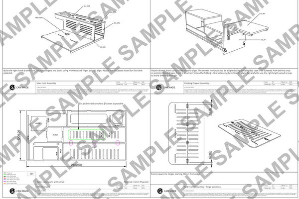 Universal Side-Opening Camper Plans (Left Side Opening)