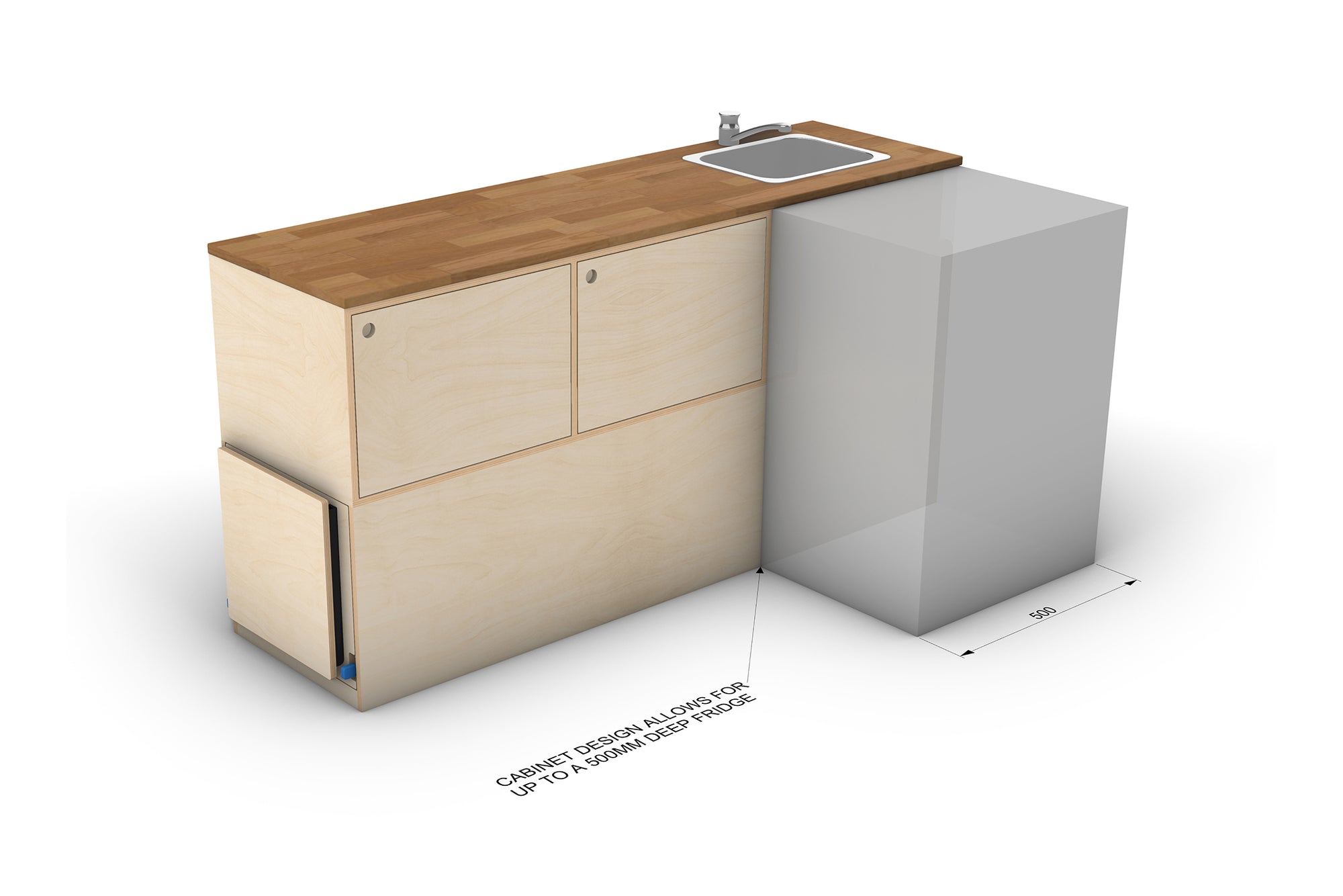 Universal Camper Kitchen Plans (Left Side Opening)