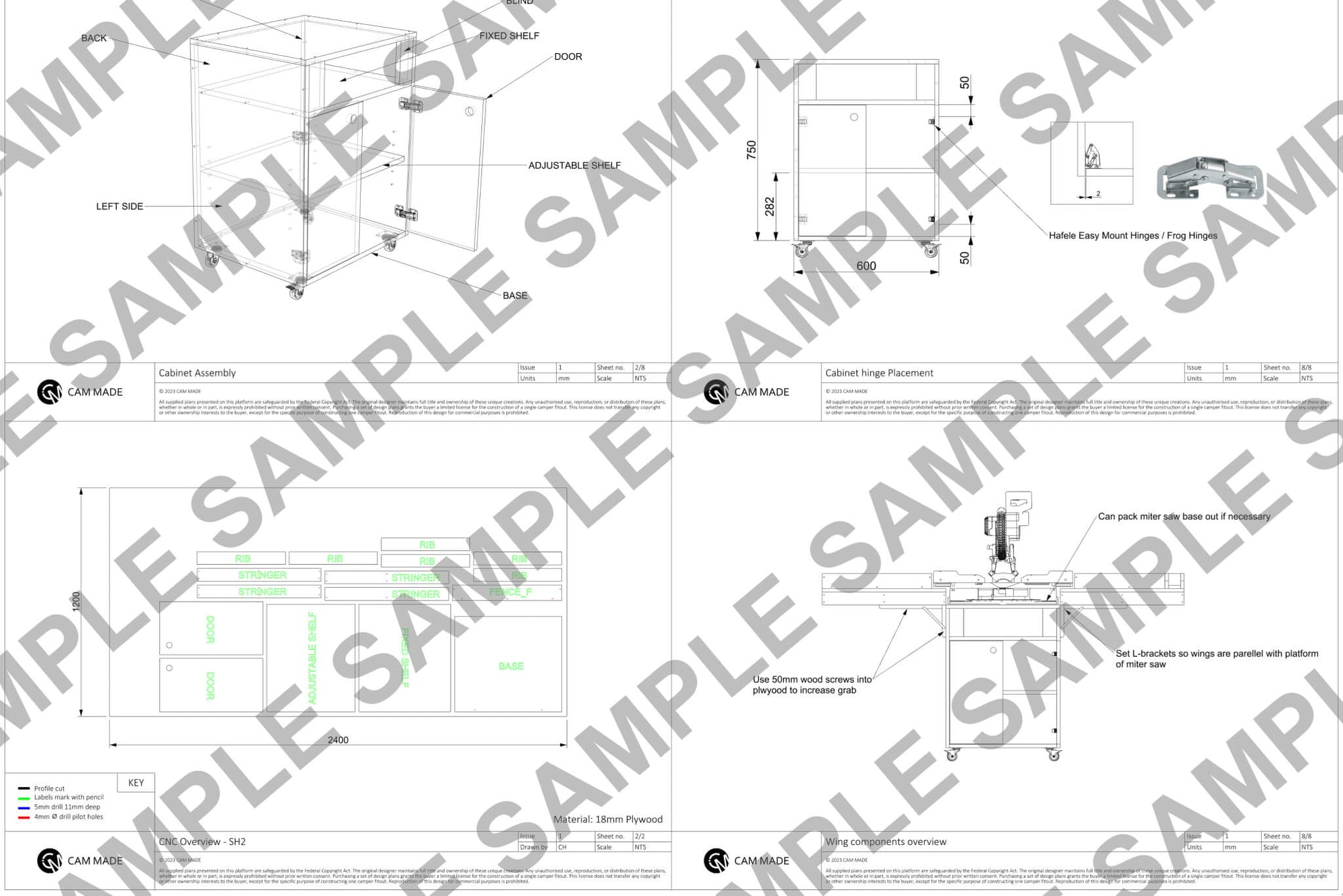 Miter Saw Trolley Plans