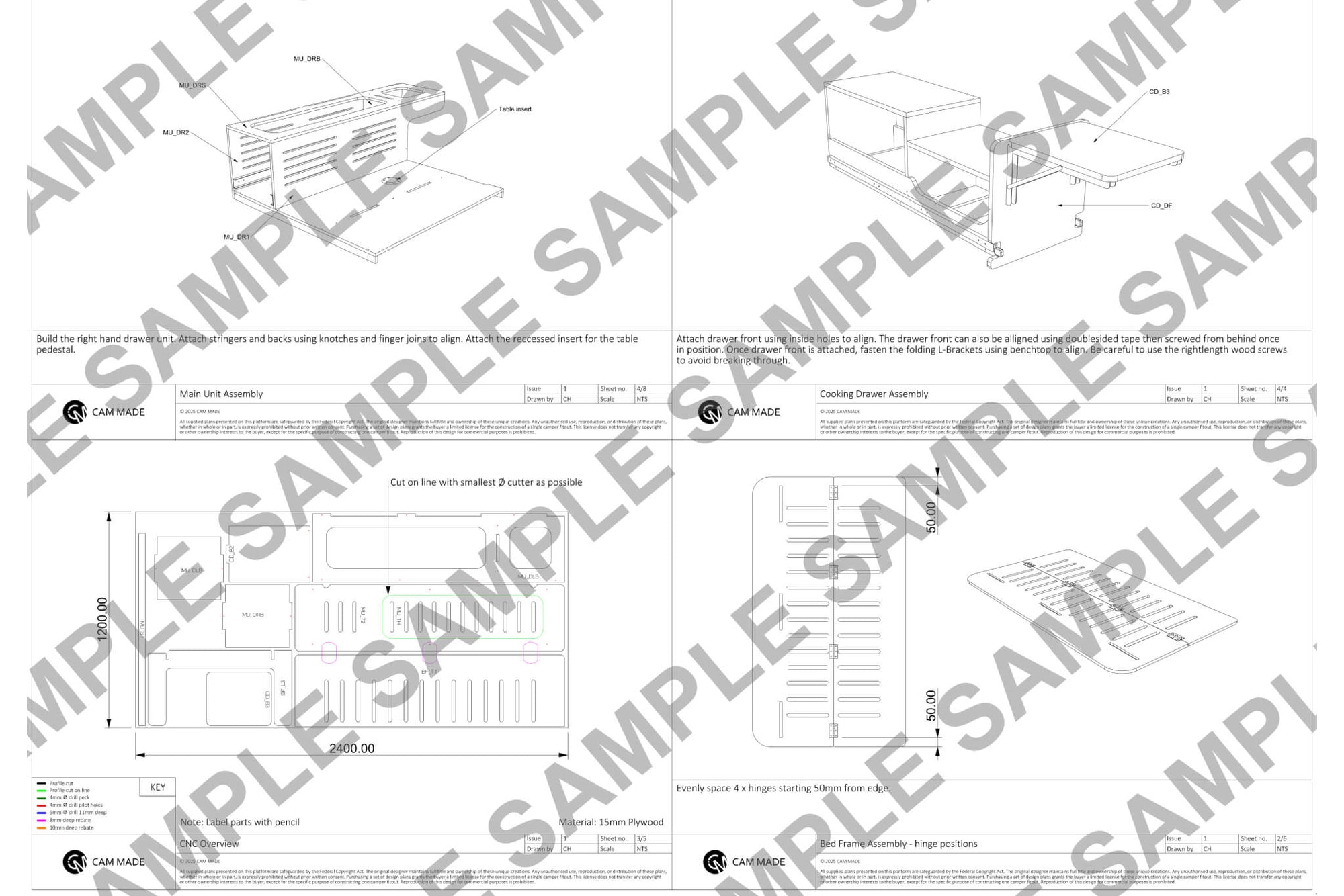 Universal Right Side-Opening Camper Plans