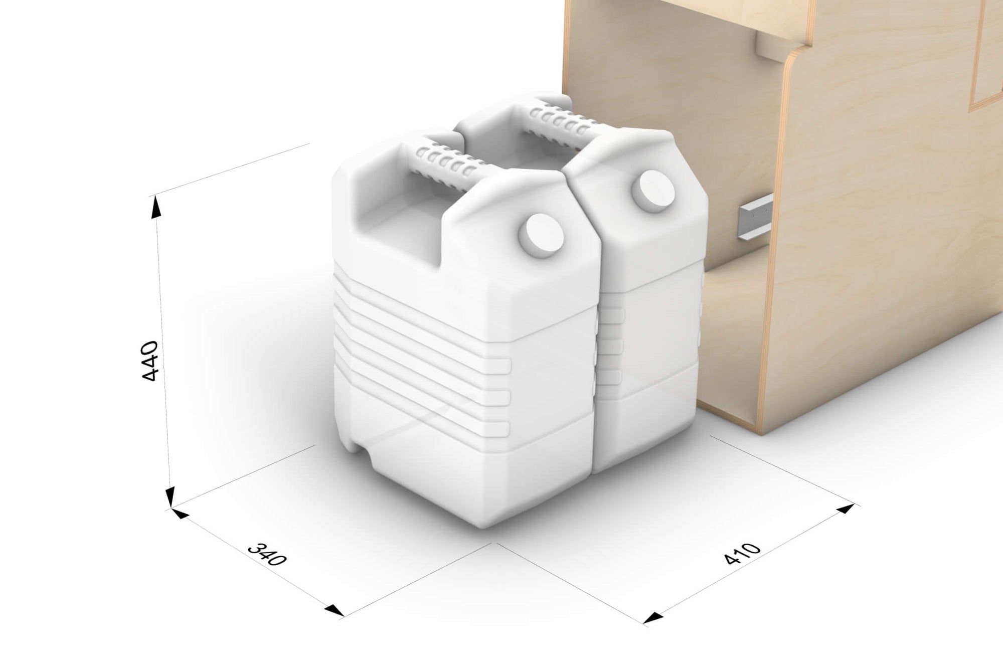 Universal Camper Kitchen Module Plans (Right-Side Opening)
