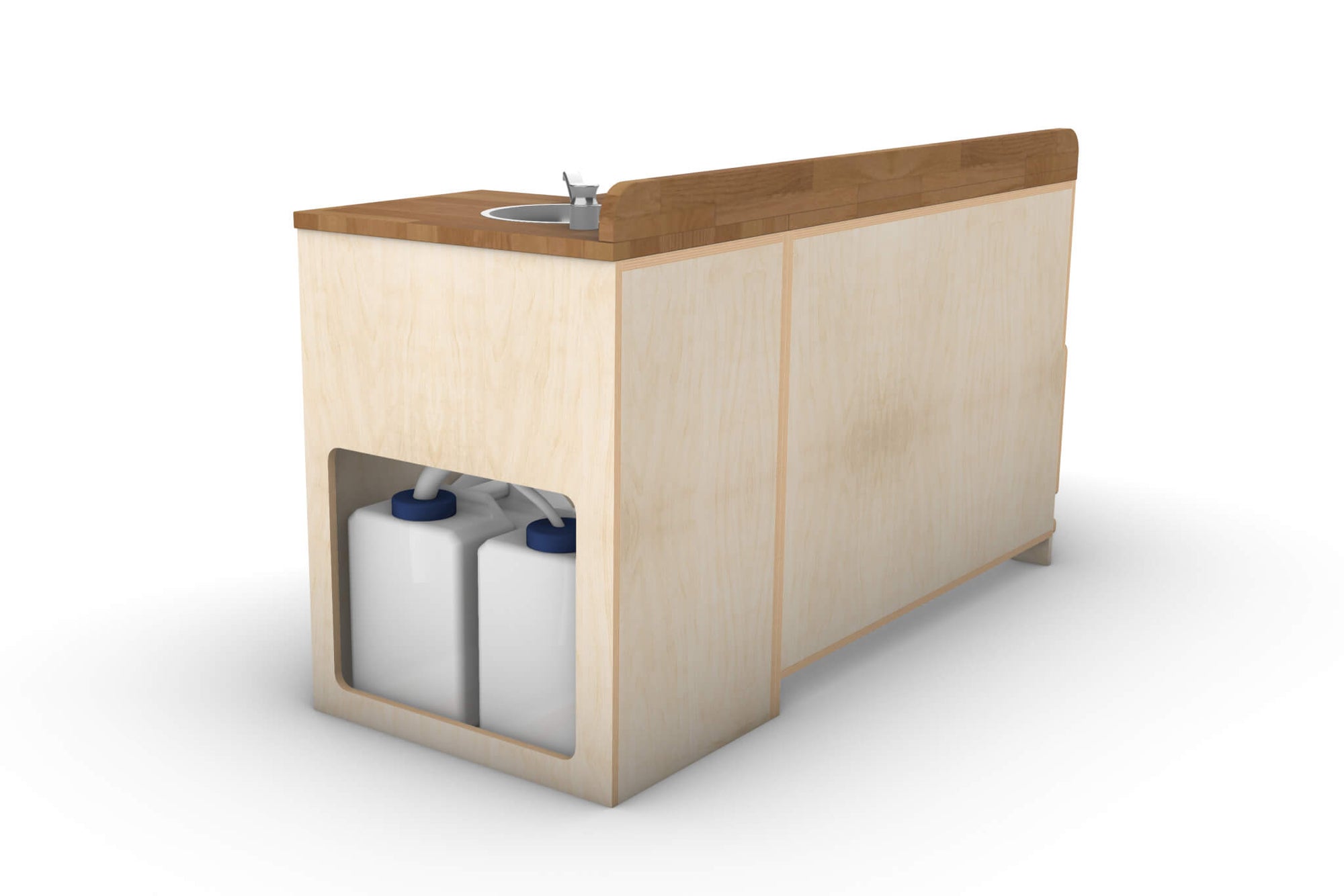 Pull-Out Camper Van Kitchen Module Plans (Left Side Opening)