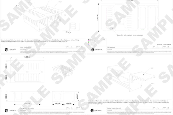 Universal Rear-Opening Camper Plans V1